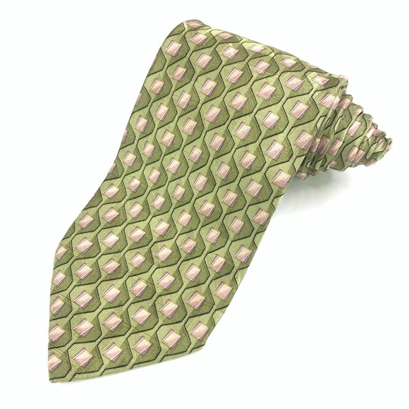 Ermenegildo Zegna Other - Ermenegildo Zegna Geometric 100% Silk Tie.